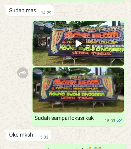 Pengiriman Papan Bunga Pondok Aren
